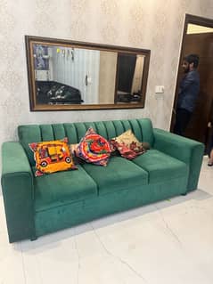 3 piece sofa set persian green