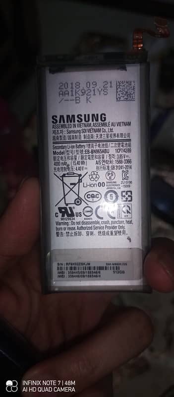 Samsung Note 9 512Gb original Battery 2