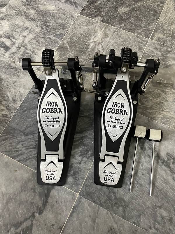 Drums Bass Pedal / Drums Bass/ iron Cobra D 900 Double bass pedal 1