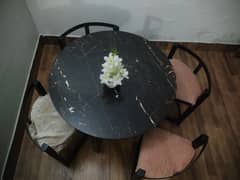 4 seater iron dining table for sale