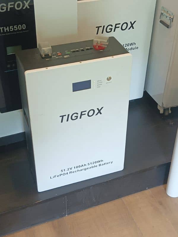 TigFox TB5120UW - 100AH 5kWh Solar Lithium Battery Wall Mount Li 4