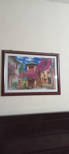 Wall art painting print with frame