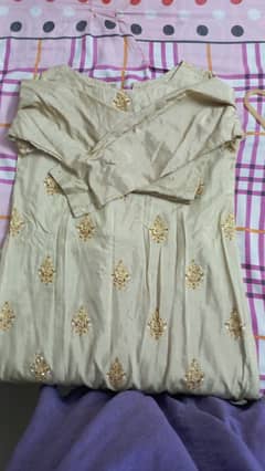 A beautiful 3 pc embellished shirt ,gharara and dupatta from SHEEP.