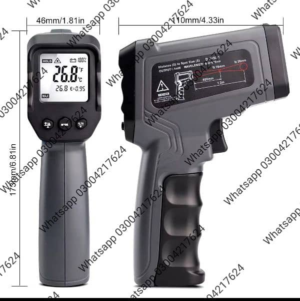 -50°C~2000°C Digital Infrared sports Non-contact Laser Temperatu 3