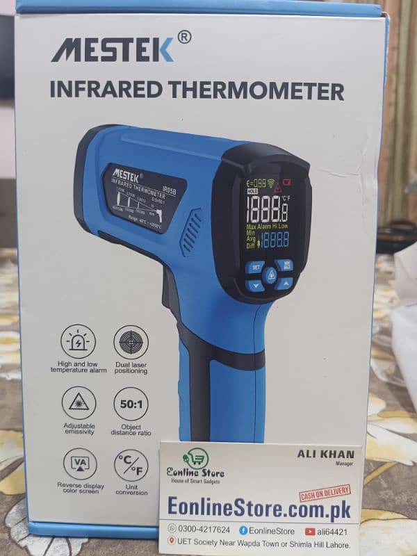 -50°C~2000°C Digital Infrared sports Non-contact Laser Temperatu 7