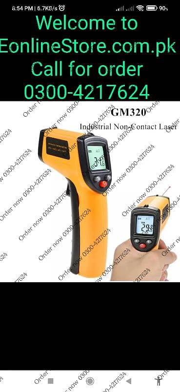 -50°C~2000°C Digital Infrared sports Non-contact Laser Temperatu 16