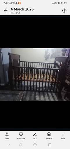 baby cot with mattress