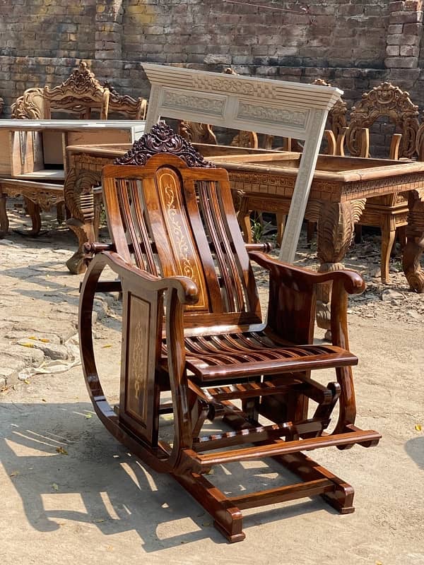 chinioti rocking chair jhola kursi jhula kurci furniture 5