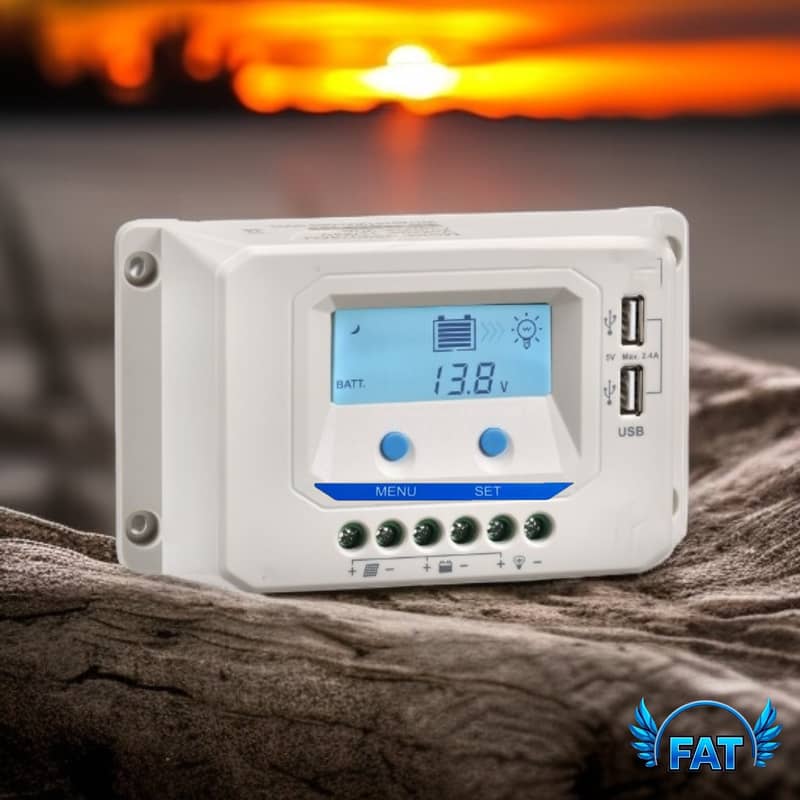 Solar Charge Controller 30A 12V/24V Solar Panel PWM Charge Controller 0