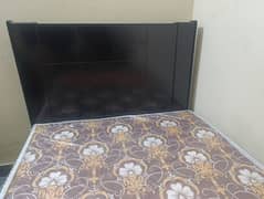 single bed with mattress