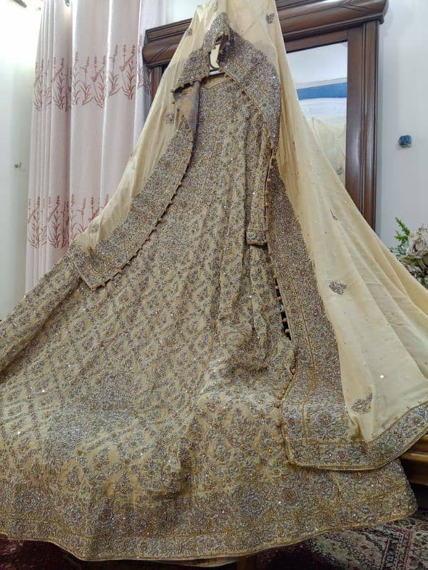 AS NEW BRIDAL DESIGNER MAXI ,Front Back Embroidered, Price Negotiable 0