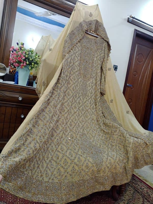 AS NEW BRIDAL DESIGNER MAXI ,Front Back Embroidered, Price Negotiable 1