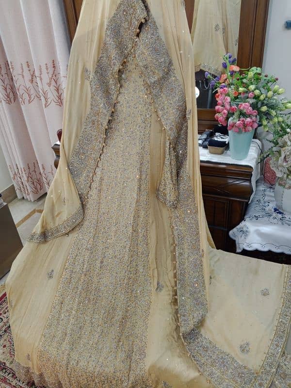 AS NEW BRIDAL DESIGNER MAXI ,Front Back Embroidered, Price Negotiable 15