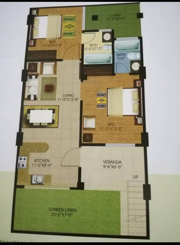 2 bed luxury apartment available for rent 9