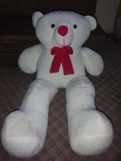 white big teddy bear 4 feet