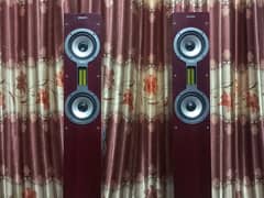 philips tower speaker dual 4" Ribbon tweeter