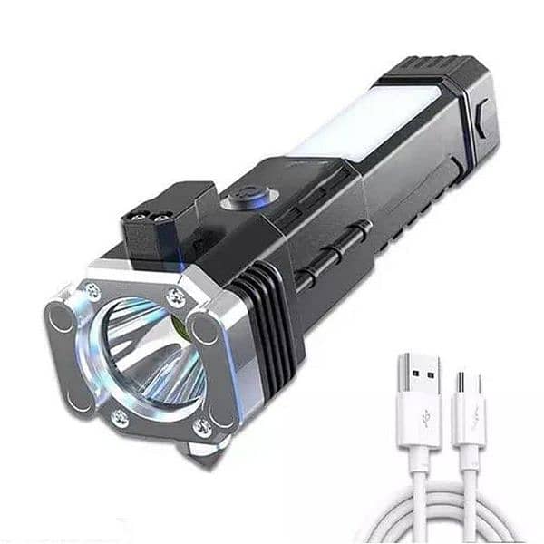 LED torch light multiple features 4
