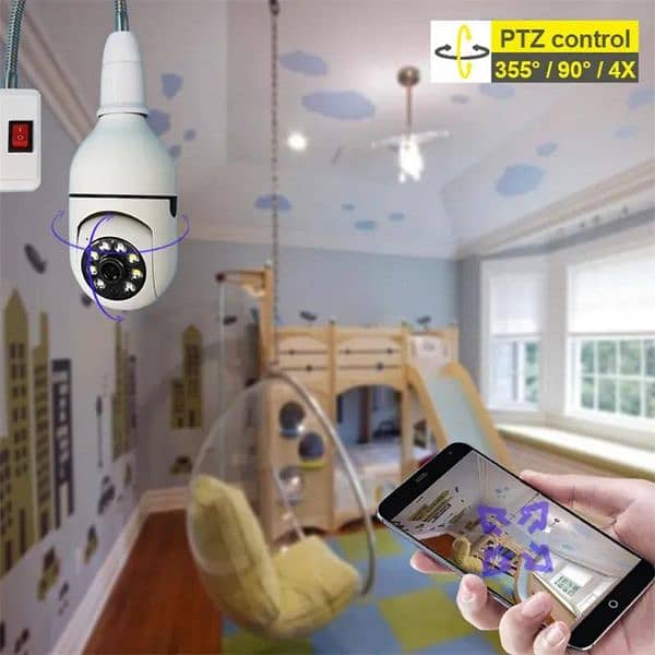 360° WiFi Bulb Camera Wireless 3