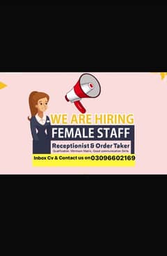 Required Only Female Staff, Digital Marketing Work Social Media