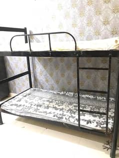 iron bunk bed for sale with mattress