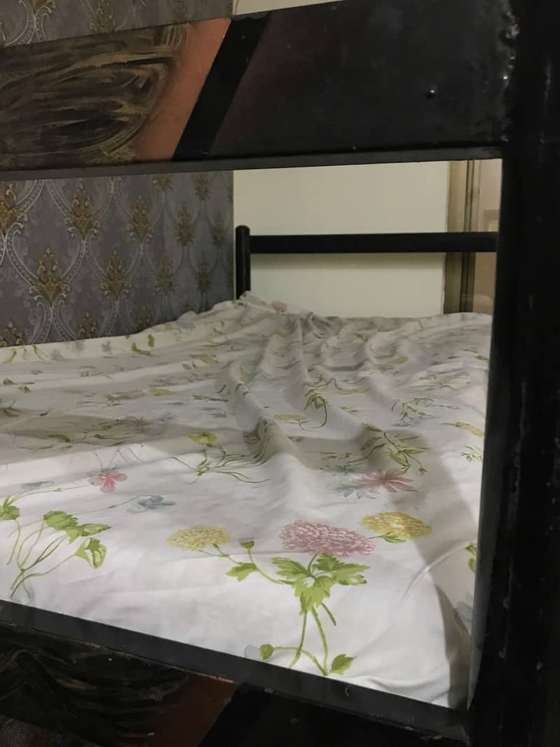 iron bunk bed for sale with mattress 1