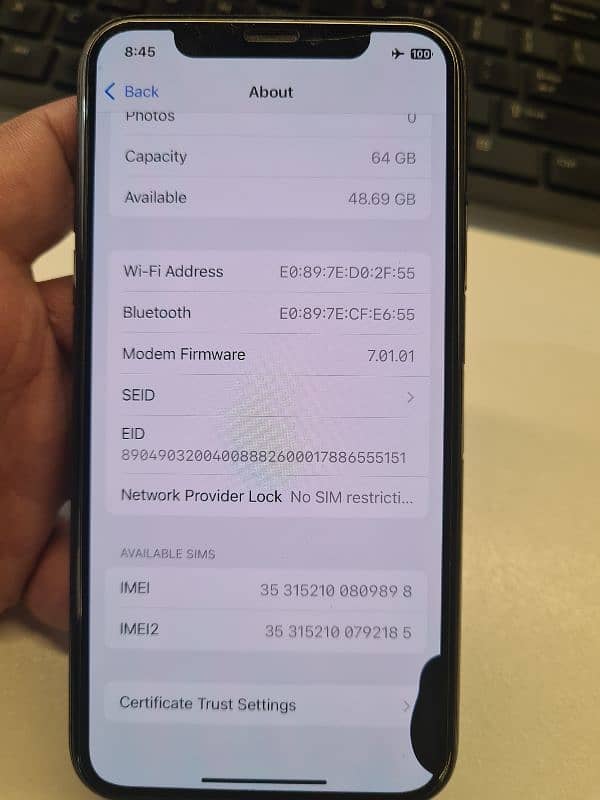 iphone xs FU non pta  only dot in led 03137165434 WhatsApp 4