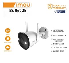 IMOU BULLET 2E 3mp 2k Recoding WIRELESS CCTV CAMERA FOR OUTDOOR