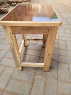 wooden table for sitting