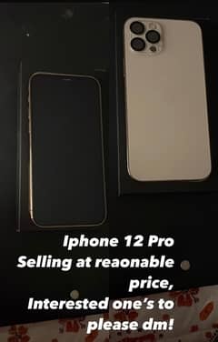 IPhone 12 Pro/ 128 GB/ PTA Approved/ Complete Box