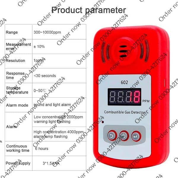 Handheld Portable Mini Gas Detector kitchen safety Determine Test 5
