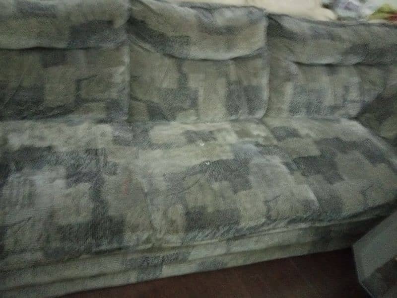 Sofa Set (3+1+1) Dark Grey Fabric 2