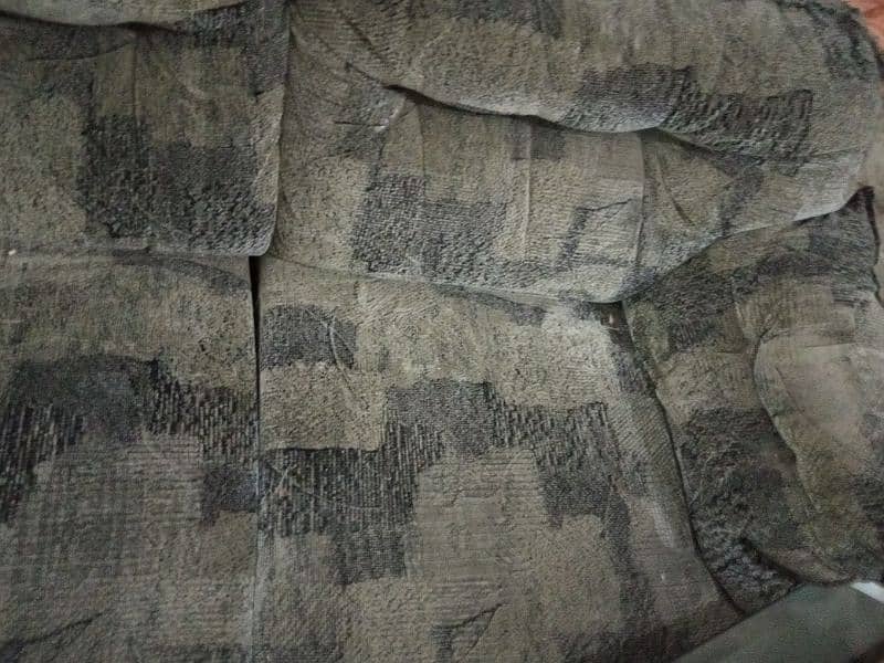 Sofa Set (3+1+1) Dark Grey Fabric 3