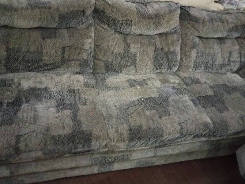 Sofa Set (3+1+1) Dark Grey Fabric 5