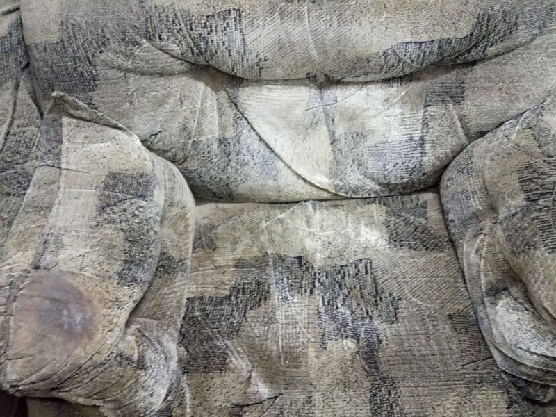 Sofa Set (3+1+1) Dark Grey Fabric 7