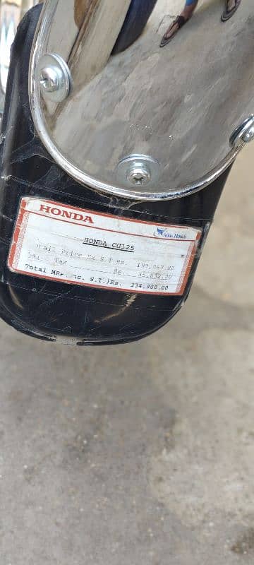HONDA CG 125 2024 10/10 CONDITION 91 END SERIAL GOLDEN HYDERABAD NO. 9
