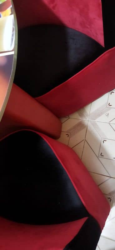 dining table 4 chair with table imported mirror 5