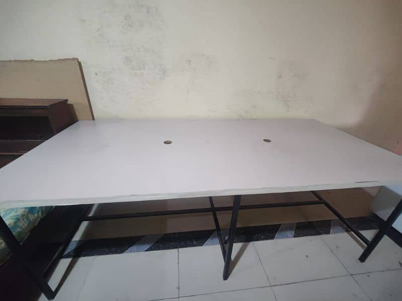 office table large size white colour 2