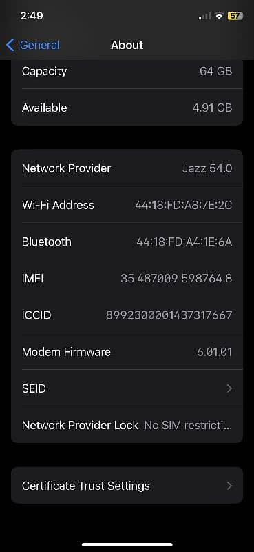 Iphone x PTA approved 64gb 3