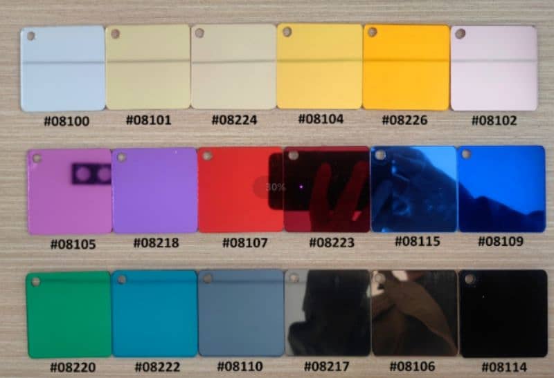 Acrylic, Polycarbonate Hollow, Acrylic Mirror, and Pvc Foam Board 0