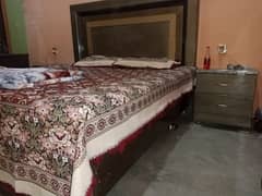 king Size Bed // Bed With Side And Dressing Table // Bed With Mattress