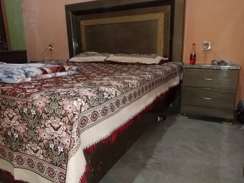 king Size Bed // Bed With Side And Dressing Table // Bed With Mattress 0