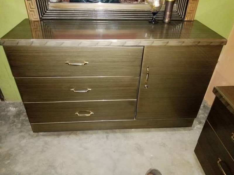 king Size Bed // Bed With Side And Dressing Table // Bed With Mattress 4