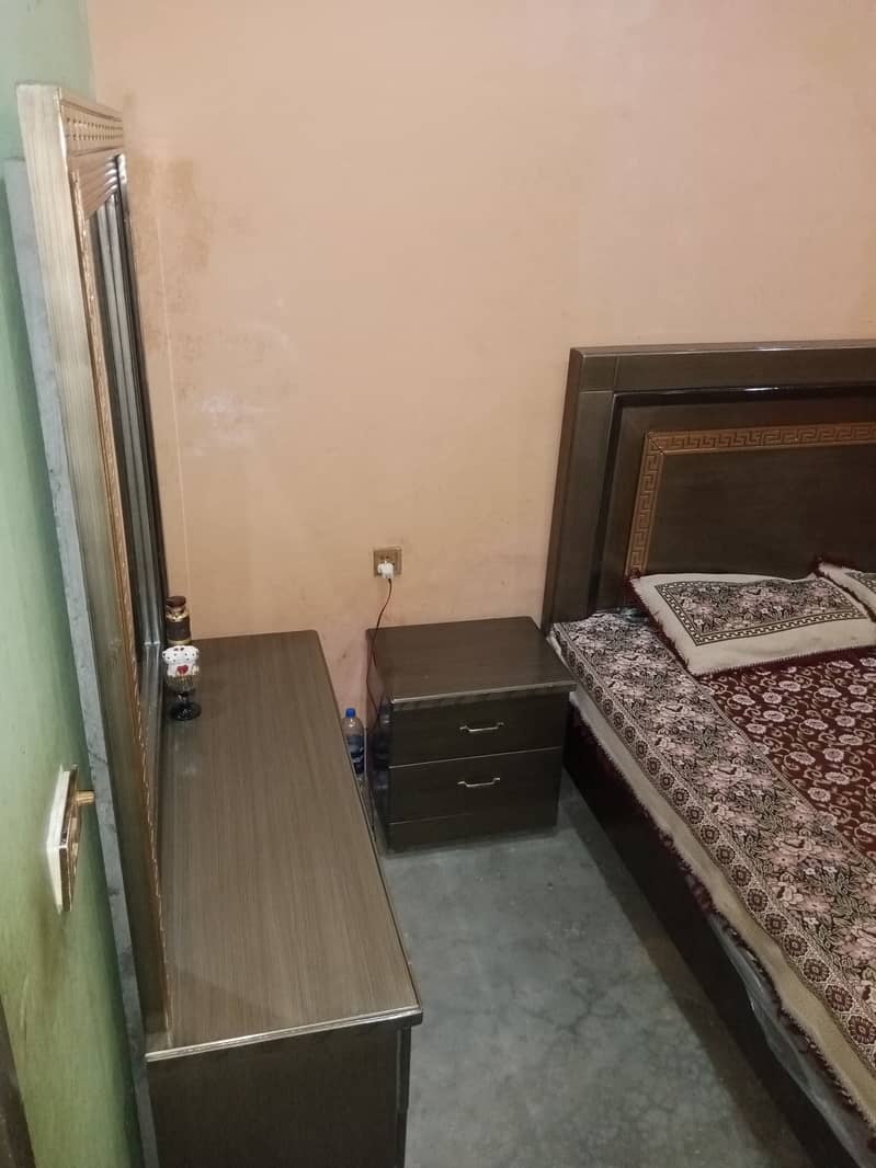 king Size Bed // Bed With Side And Dressing Table // Bed With Mattress 6