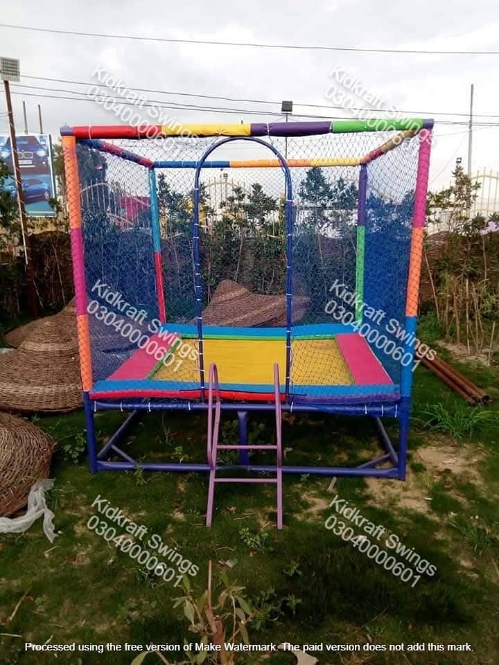 Trampoline | Jumping Pad | Round Trampoline | Kids Toy| Kids Slides 1