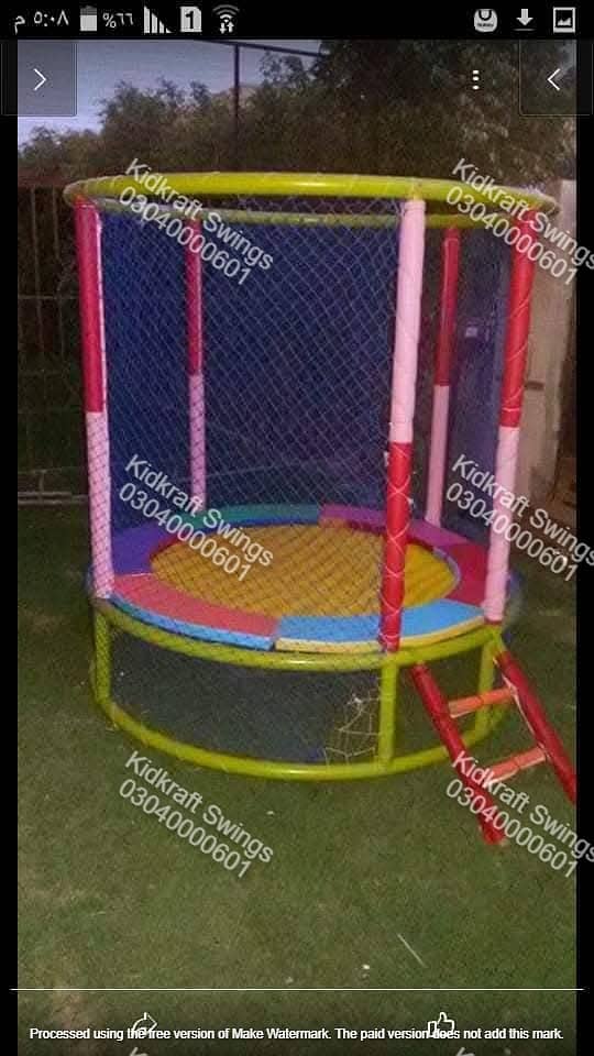Trampoline | Jumping Pad | Round Trampoline | Kids Toy| Kids Slides 5