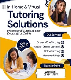 Online tutors for Arabic, Physics, Chemistry,Maths and English