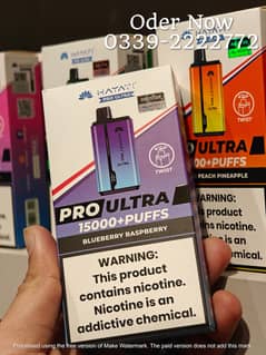 HAYATI Pro max 15000 + PUFFS / Disposables Pods / 15000 + PUFFS