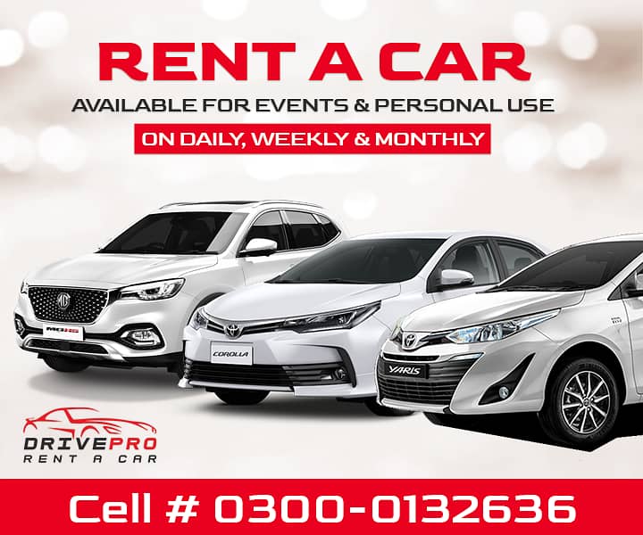 Rent A Car With & Without Driver 0