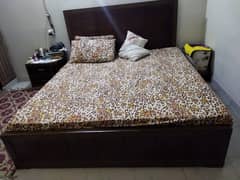 King Size Bed with Side Table