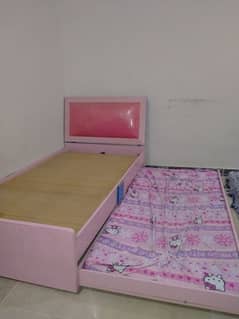 Children Double Bed +Study Table wooden+Dressing table+Iron Stand